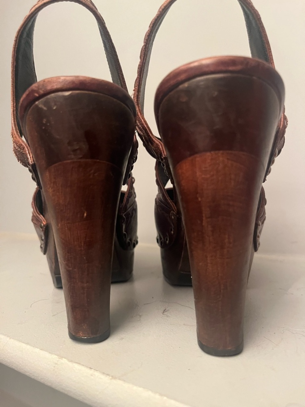 Prada Wooden Sandals - size 40 - Picture 4 of 8
